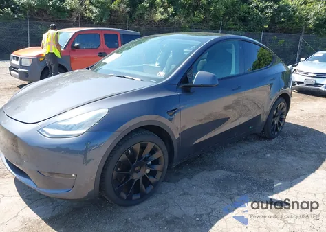 2021 Tesla Model Y Long Range Dual Motor All-Wheel Drive from USA, damaged, VIN 5YJYGDEE3MF192001